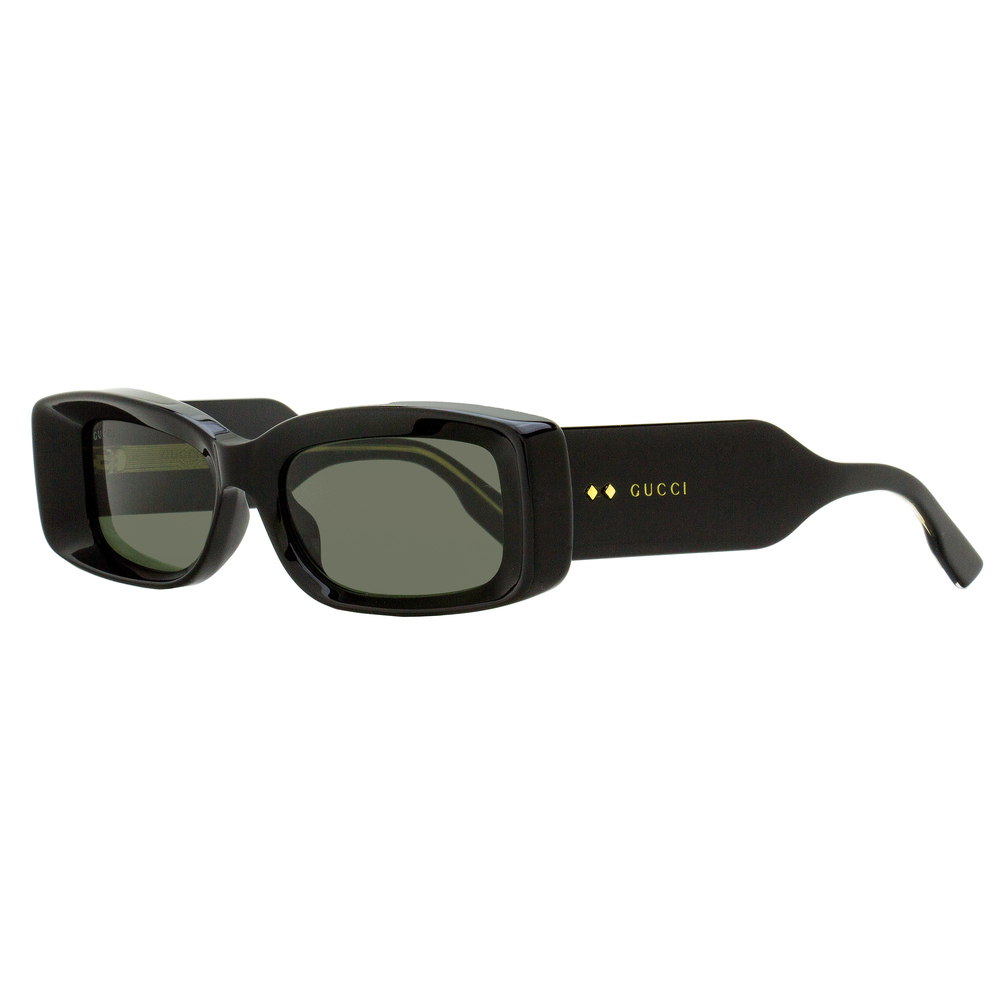 Gucci Faceted Rectangular Sunglasses GG1528S 001 Black 53mm